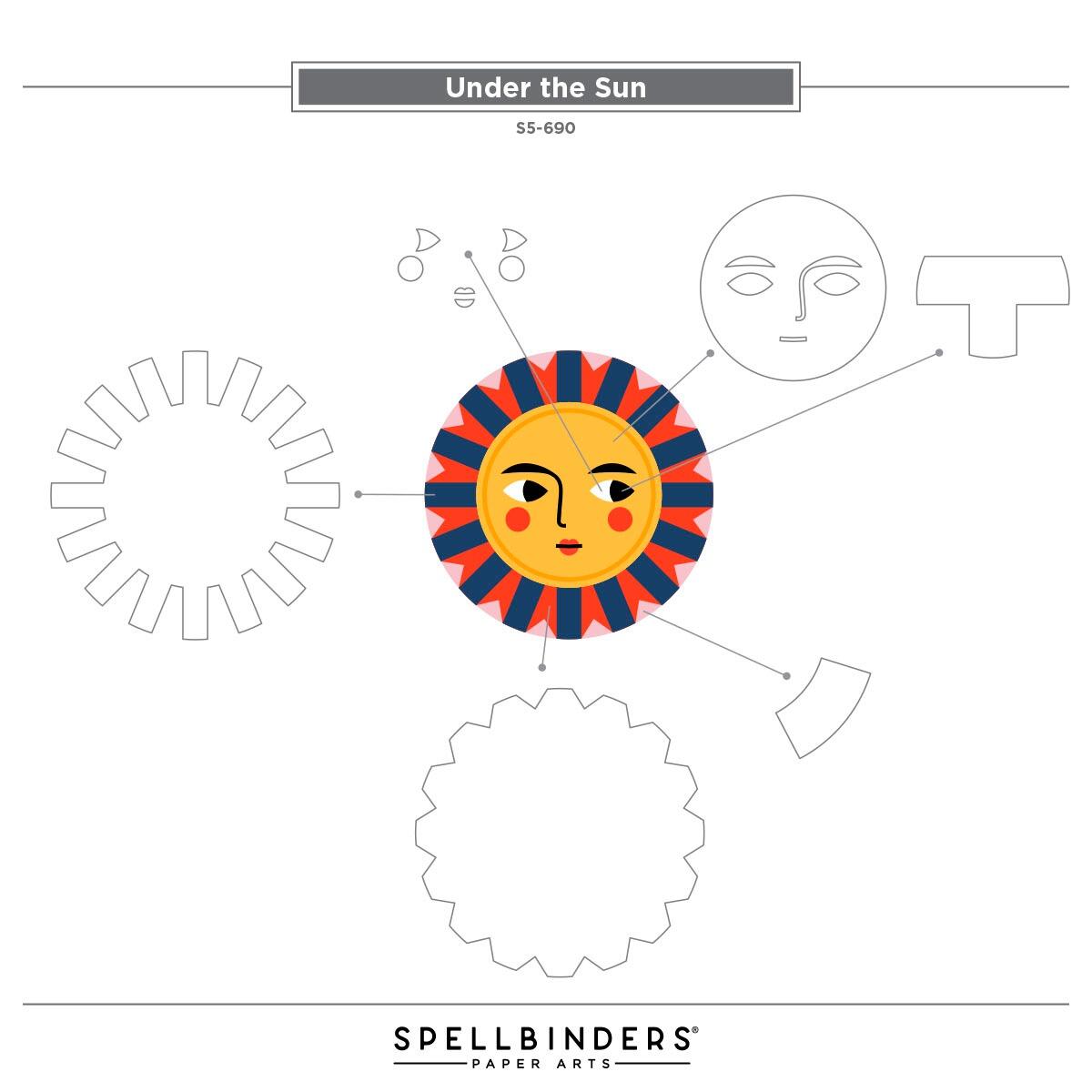 Spellbinders La Dolce Vita Under the Sun Die Set - CraftSource Market: Craft Supplies & Kits Spellbinders > Dies > Christmas > Craft Die Set