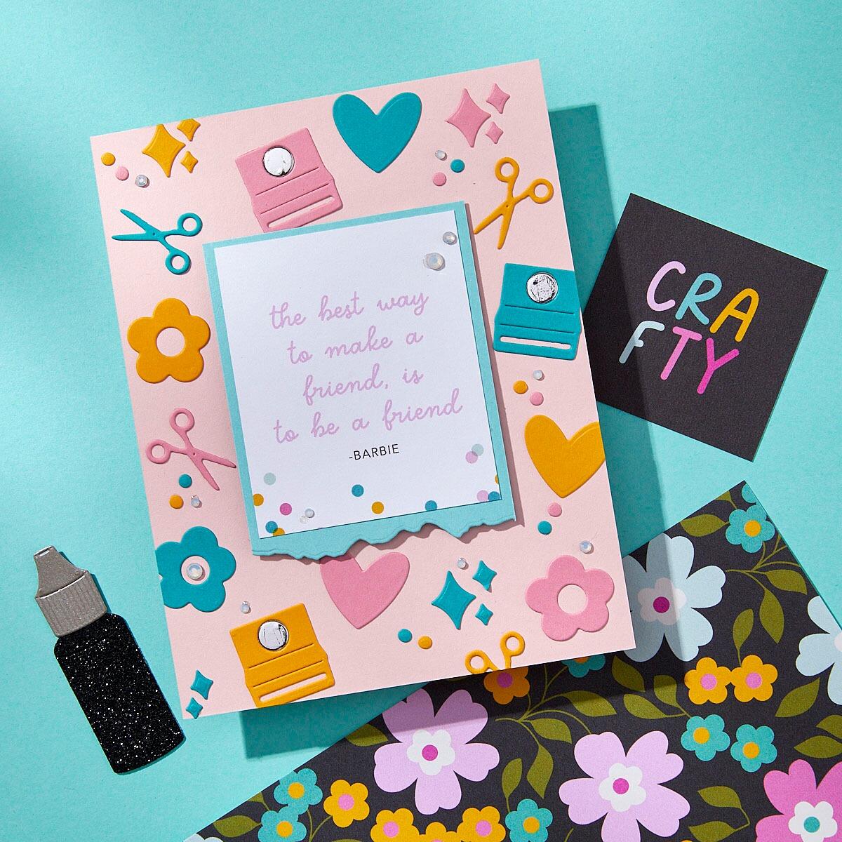 Spellbinders Labels & Icons Die Set from the Crafty Babe Collection with Simple Stories - CraftSource Market: Craft Supplies & Kits Spellbinders > Dies > Floral > Craft Die Set