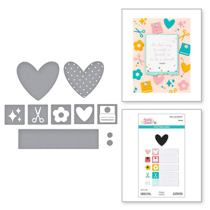 Spellbinders Labels & Icons Die Set from the Crafty Babe Collection with Simple Stories - CraftSource Market: Craft Supplies & Kits Spellbinders > Dies > Floral > Craft Die Set