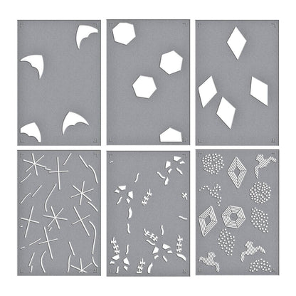 Spellbinders Layered Flying Kites Stencil - CraftSource Market: Craft Supplies & Kits Spellbinders > Stencils > General > Craft Stencil