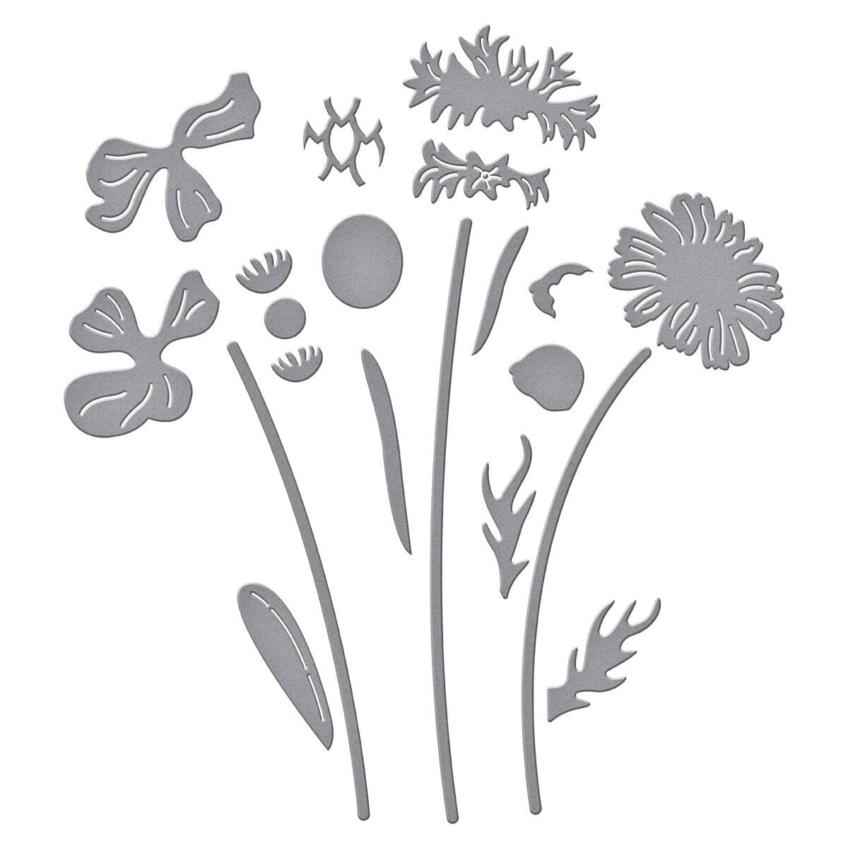 Spellbinders Layered Wildflowers Die Set - CraftSource Market: Craft Supplies & Kits Spellbinders > Dies > Floral > Craft Die Set