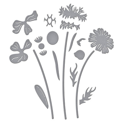 Spellbinders Layered Wildflowers Die Set - CraftSource Market: Craft Supplies & Kits Spellbinders > Dies > Floral > Craft Die Set