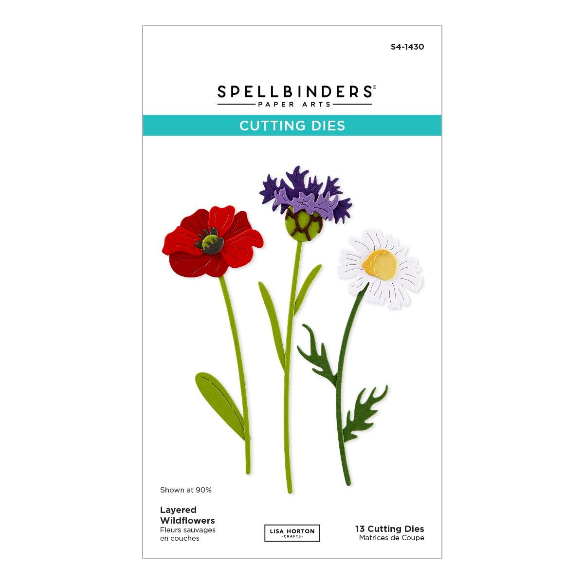 Spellbinders Layered Wildflowers Die Set - CraftSource Market: Craft Supplies & Kits Spellbinders > Dies > Floral > Craft Die Set