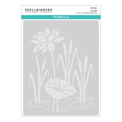 Spellbinders Lily Pad Stencil - CraftSource Market: Craft Supplies & Kits Spellbinders > Stencils > Floral > Craft Stencil