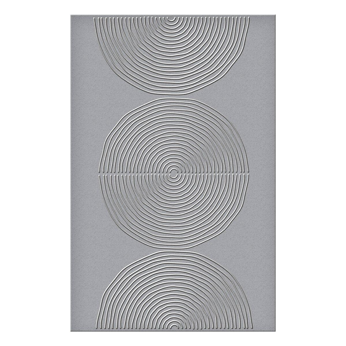 Spellbinders Lined Circles Embossing Folder by Dina Wakley - CraftSource Market: Craft Supplies & Kits Spellbinders > Embossing > Floral > Craft Embossing Folder