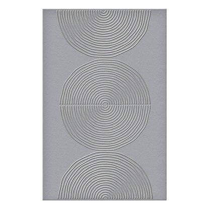 Spellbinders Lined Circles Embossing Folder by Dina Wakley - CraftSource Market: Craft Supplies & Kits Spellbinders > Embossing > Floral > Craft Embossing Folder