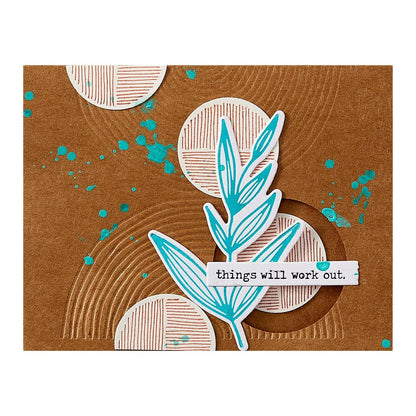Spellbinders Lined Circles Embossing Folder by Dina Wakley - CraftSource Market: Craft Supplies & Kits Spellbinders > Embossing > Floral > Craft Embossing Folder