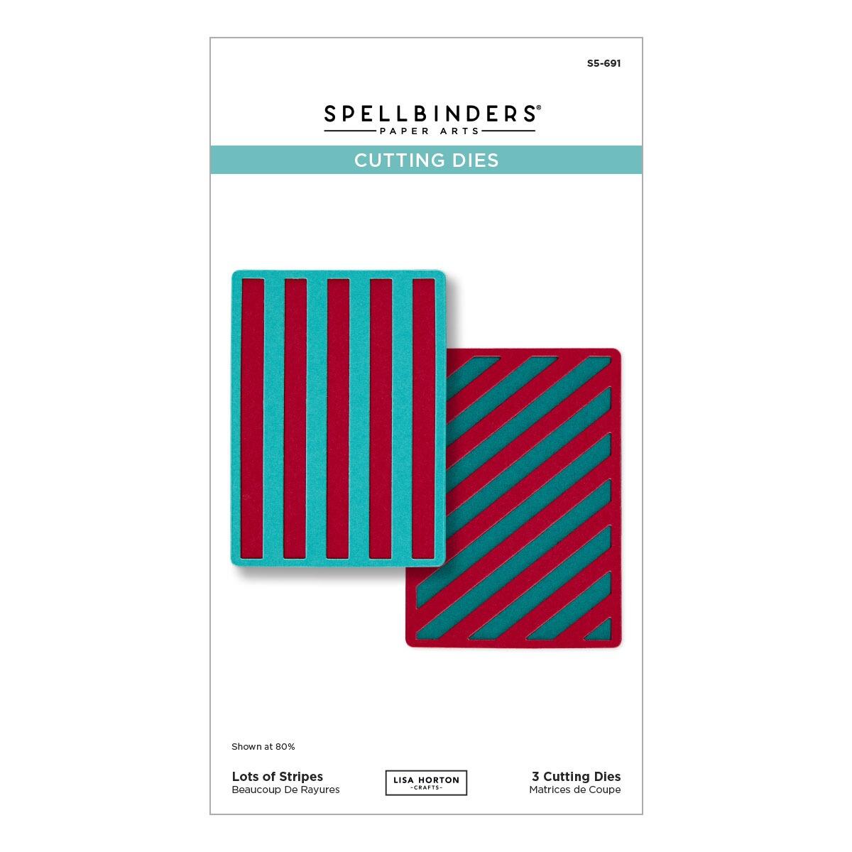 Spellbinders Lots of Stripes Die Set - CraftSource Market: Craft Supplies & Kits Spellbinders > Dies > Christmas > Craft Die Set