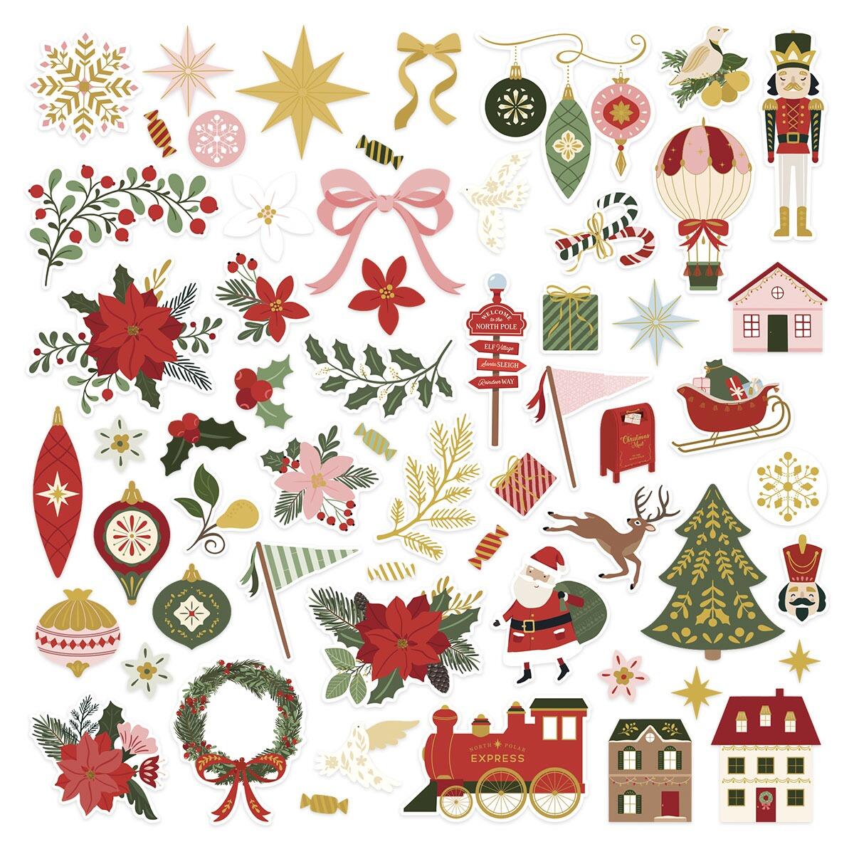 Spellbinders Merry Moments Die Cut Shapes - CraftSource Market: Craft Supplies & Kits Spellbinders > Embellishments > Christmas > Craft Embellishments