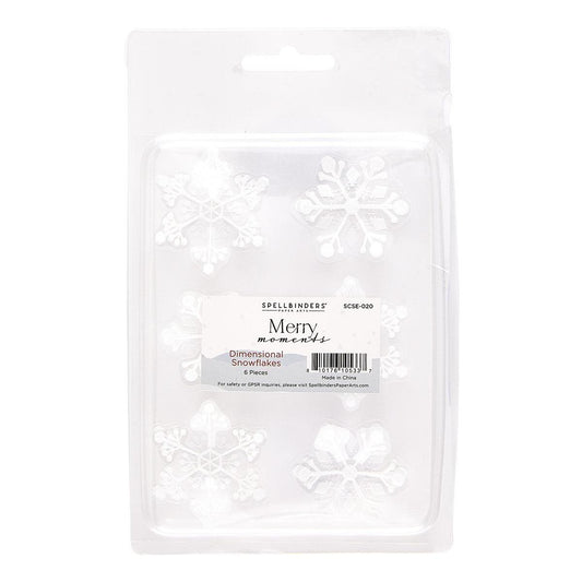 Spellbinders Merry Moments Dimensional Snowflakes - CraftSource Market: Craft Supplies & Kits Spellbinders > Embellishments > Christmas > Craft Embellishments