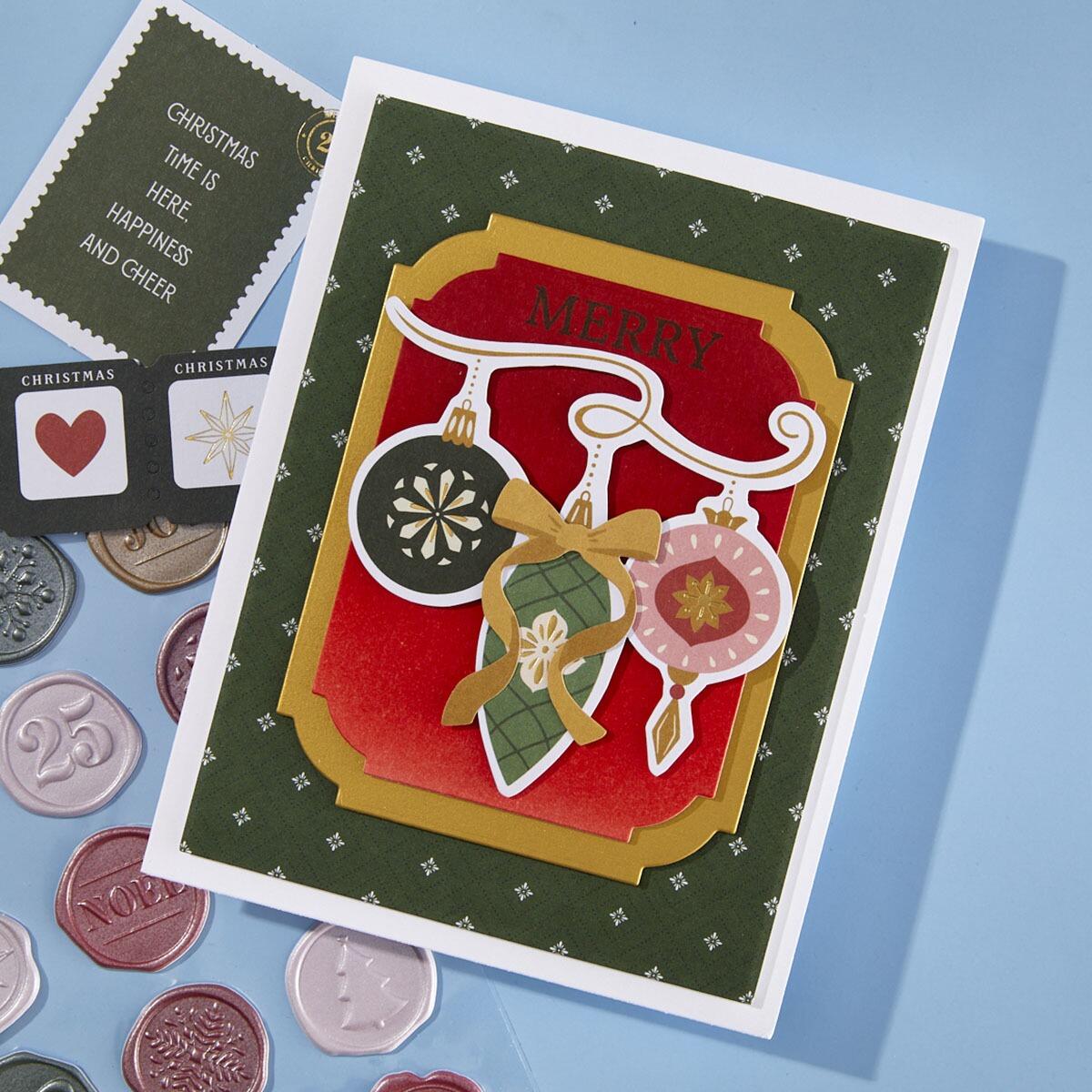 Spellbinders Merry Moments Limited Edition Holiday Card Making Kit - CraftSource Market: Craft Supplies & Kits Spellbinders > Kits > Christmas > Craft Kit