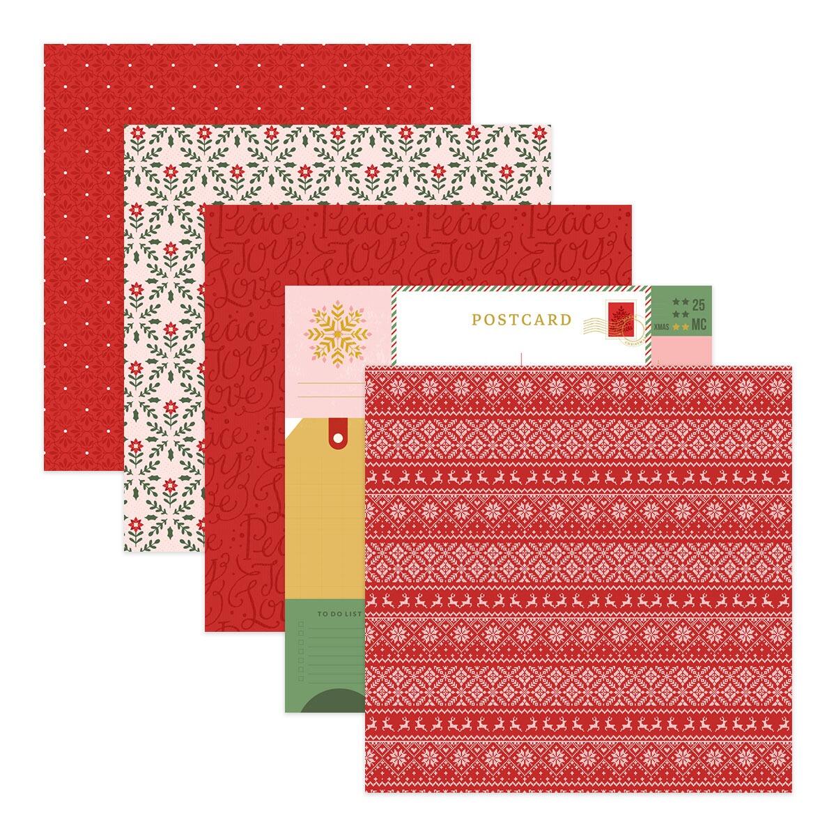 Spellbinders Merry Moments Paper Pad - CraftSource Market: Craft Supplies & Kits Spellbinders > Paper & Card > Christmas > Craft Paper Pack