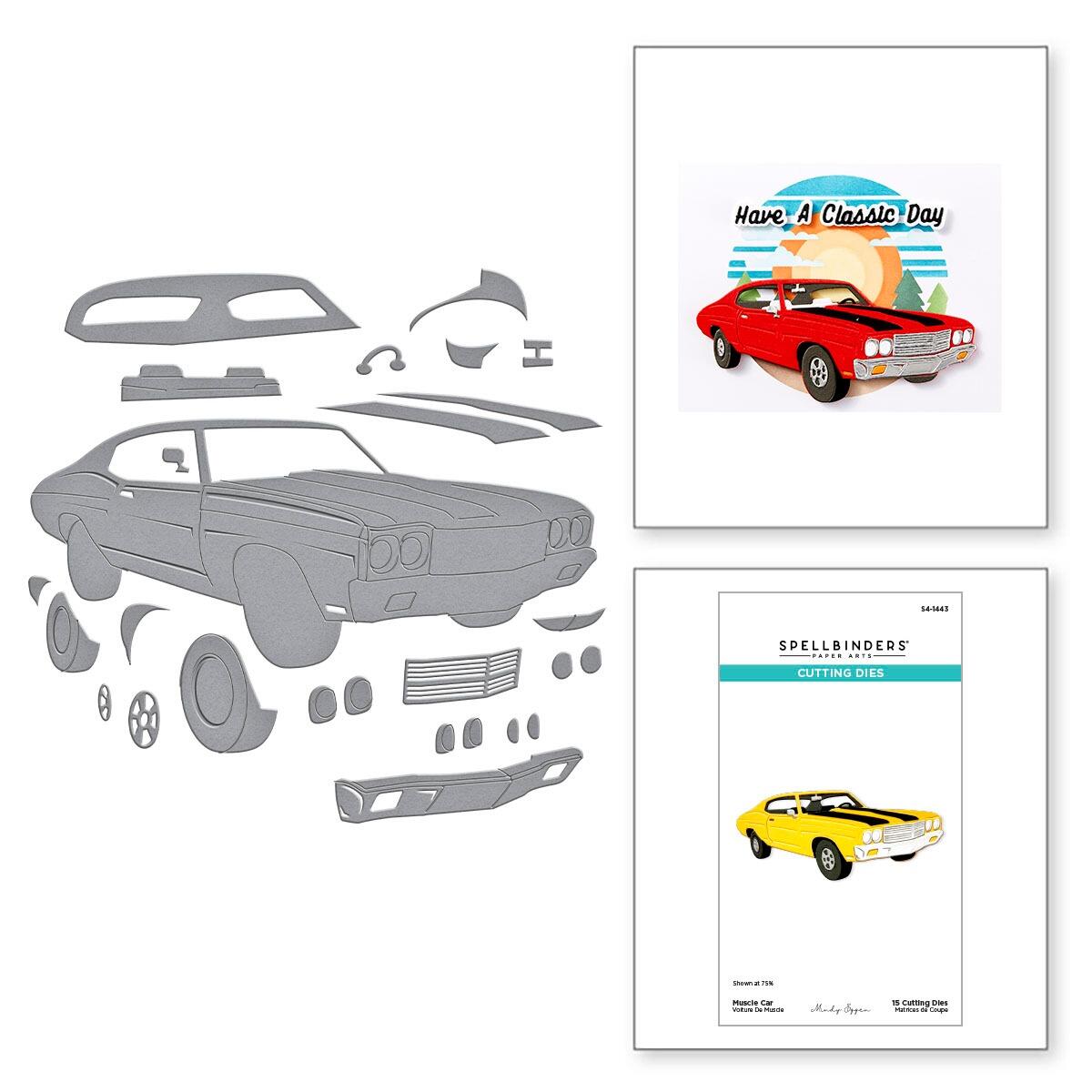 Spellbinders Muscle Car Die Set - CraftSource Market: Craft Supplies & Kits Spellbinders > Dies > General > Craft Die Set