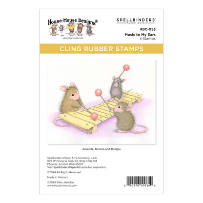 Spellbinders Music to My Ears Cling Rubber Stamp Set - CraftSource Market: Craft Supplies & Kits Spellbinders > Kits > Birthday > Craft Kit
