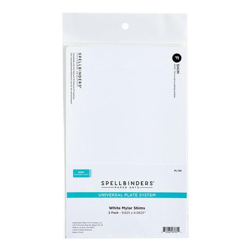 Spellbinders Mylar Shim (F) White 2 pack - CraftSource Market: Craft Supplies & Kits Spellbinders > Dies > General > Craft Die Set