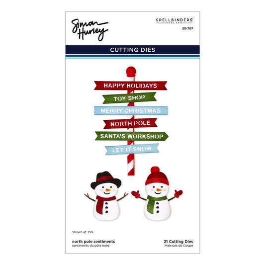 Spellbinders North Pole Sentiments Die Set - CraftSource Market: Craft Supplies & Kits Spellbinders > Dies > Christmas > Craft Die Set