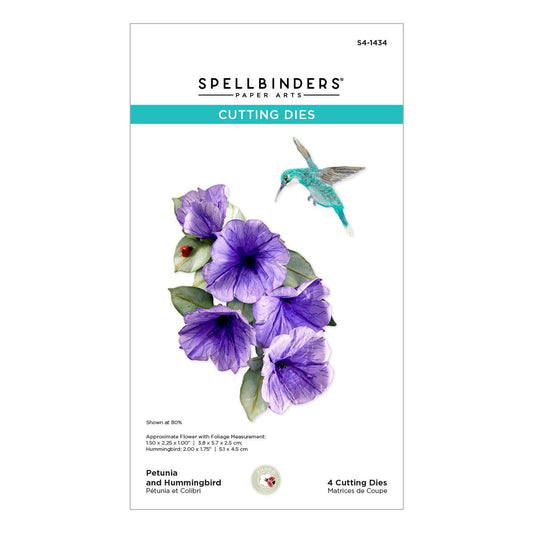 Spellbinders Petunia and Hummingbird Die Set - CraftSource Market: Craft Supplies & Kits Spellbinders > Dies > Summer > Craft Die Set
