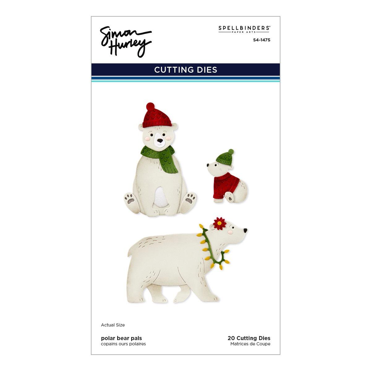 Spellbinders Polar Bear Pals Die Set - CraftSource Market: Craft Supplies & Kits Spellbinders > Dies > Christmas > Craft Die Set