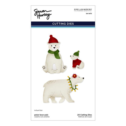 Spellbinders Polar Bear Pals Die Set - CraftSource Market: Craft Supplies & Kits Spellbinders > Dies > Christmas > Craft Die Set