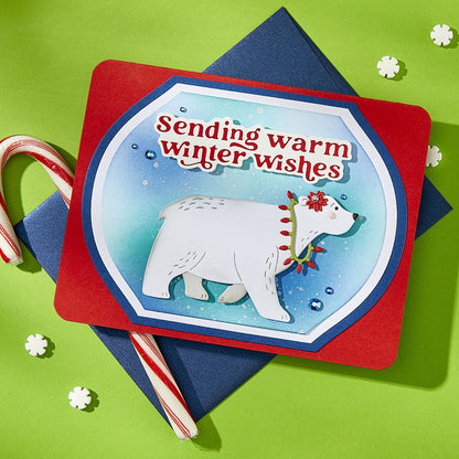 Spellbinders Polar Bear Pals Die Set - CraftSource Market: Craft Supplies & Kits Spellbinders > Dies > Christmas > Craft Die Set