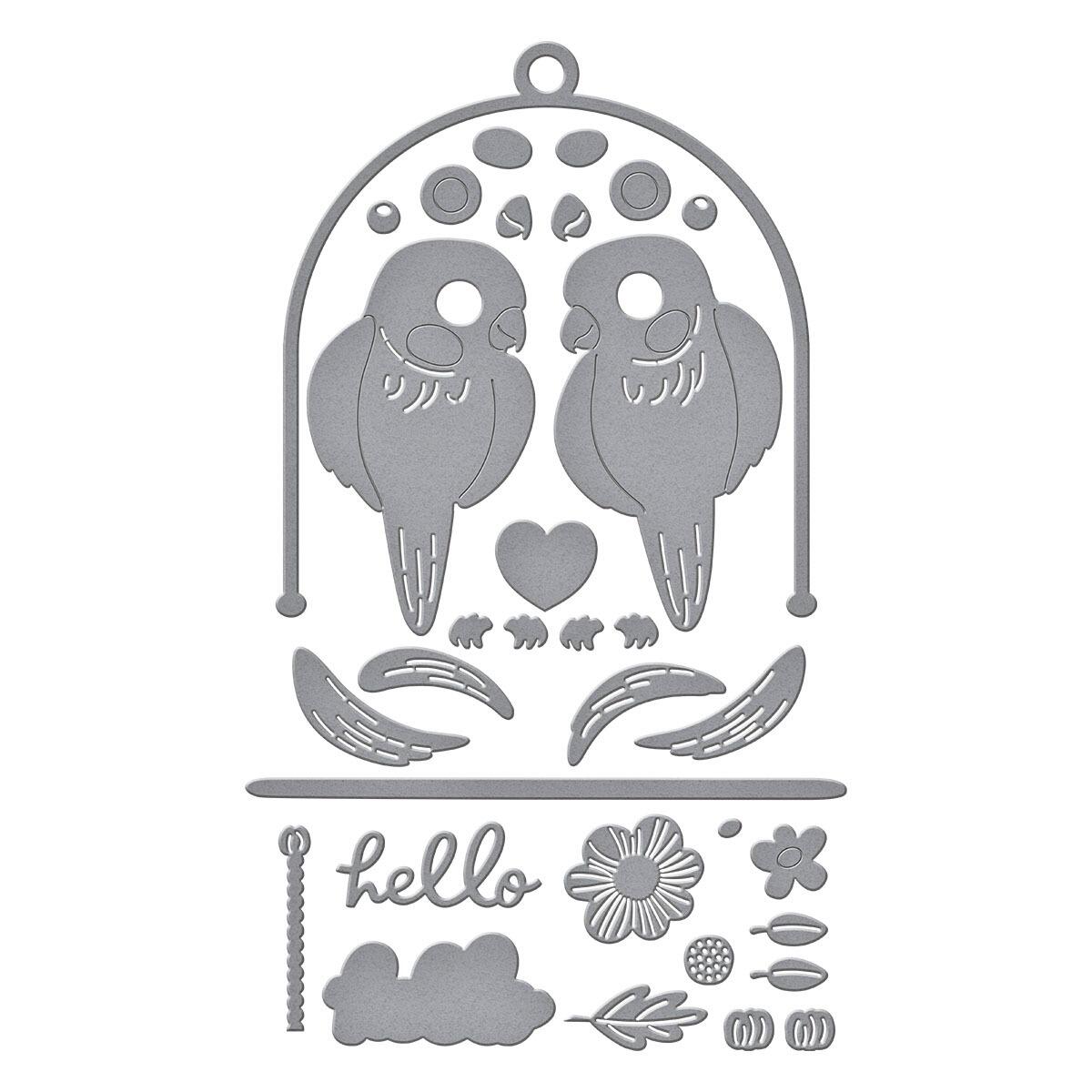 Spellbinders Pretty Birds Die Set - CraftSource Market: Craft Supplies & Kits Spellbinders > Dies > Spring > Craft Die Set