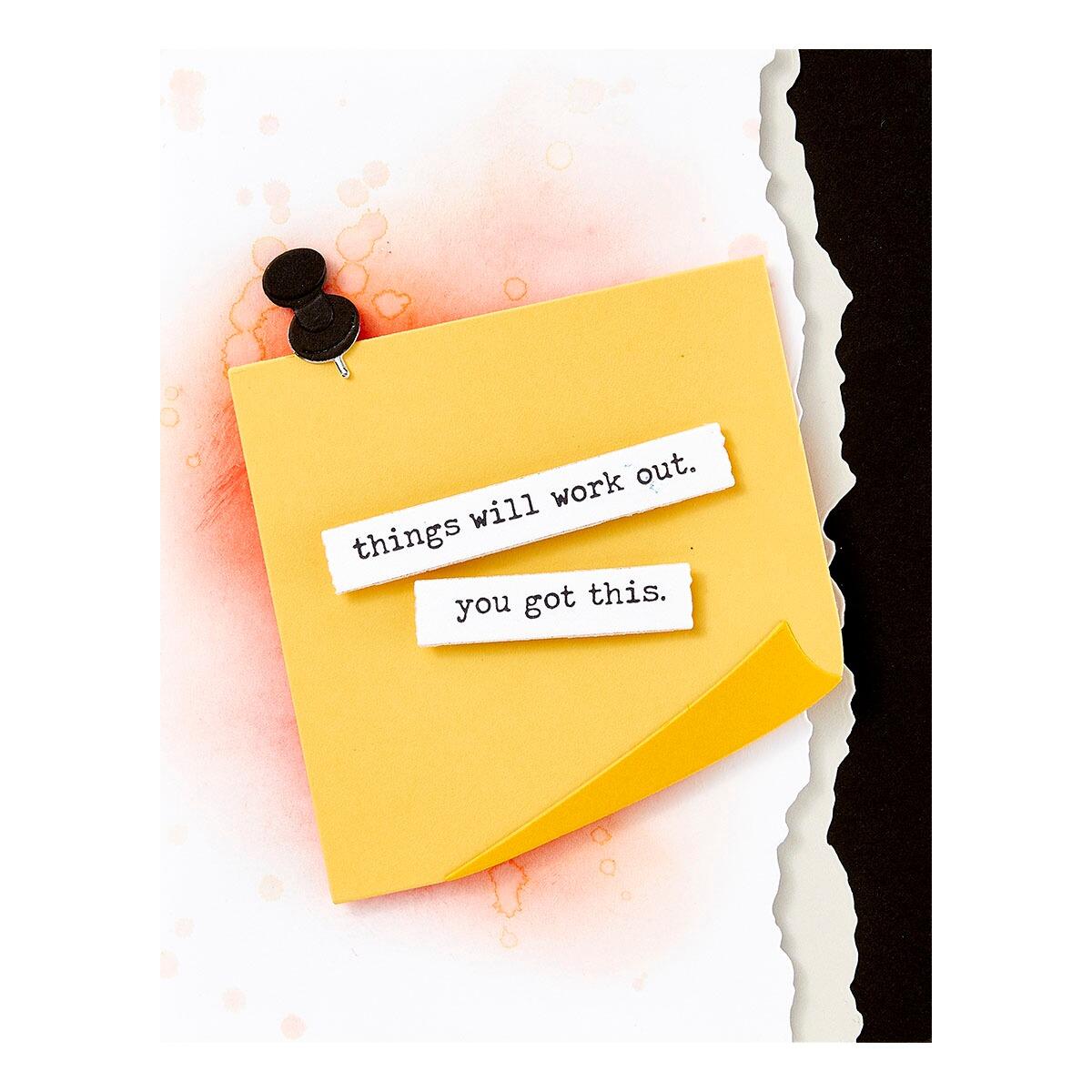 Spellbinders Push Pin Notes Die Set - CraftSource Market: Craft Supplies & Kits Spellbinders > Dies > Music > Craft Die Set