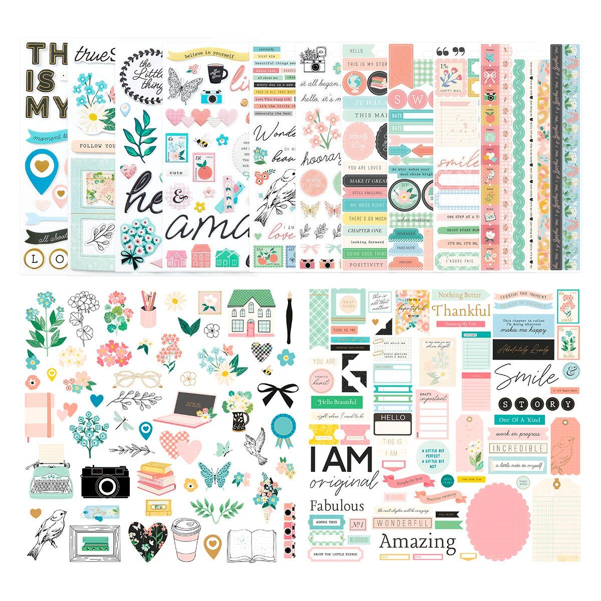 Spellbinders Rosie's Studio Hello It's Me! Embellishment Bundle - CraftSource Market: Craft Supplies & Kits Spellbinders > Bundles > General > Craft Bundle