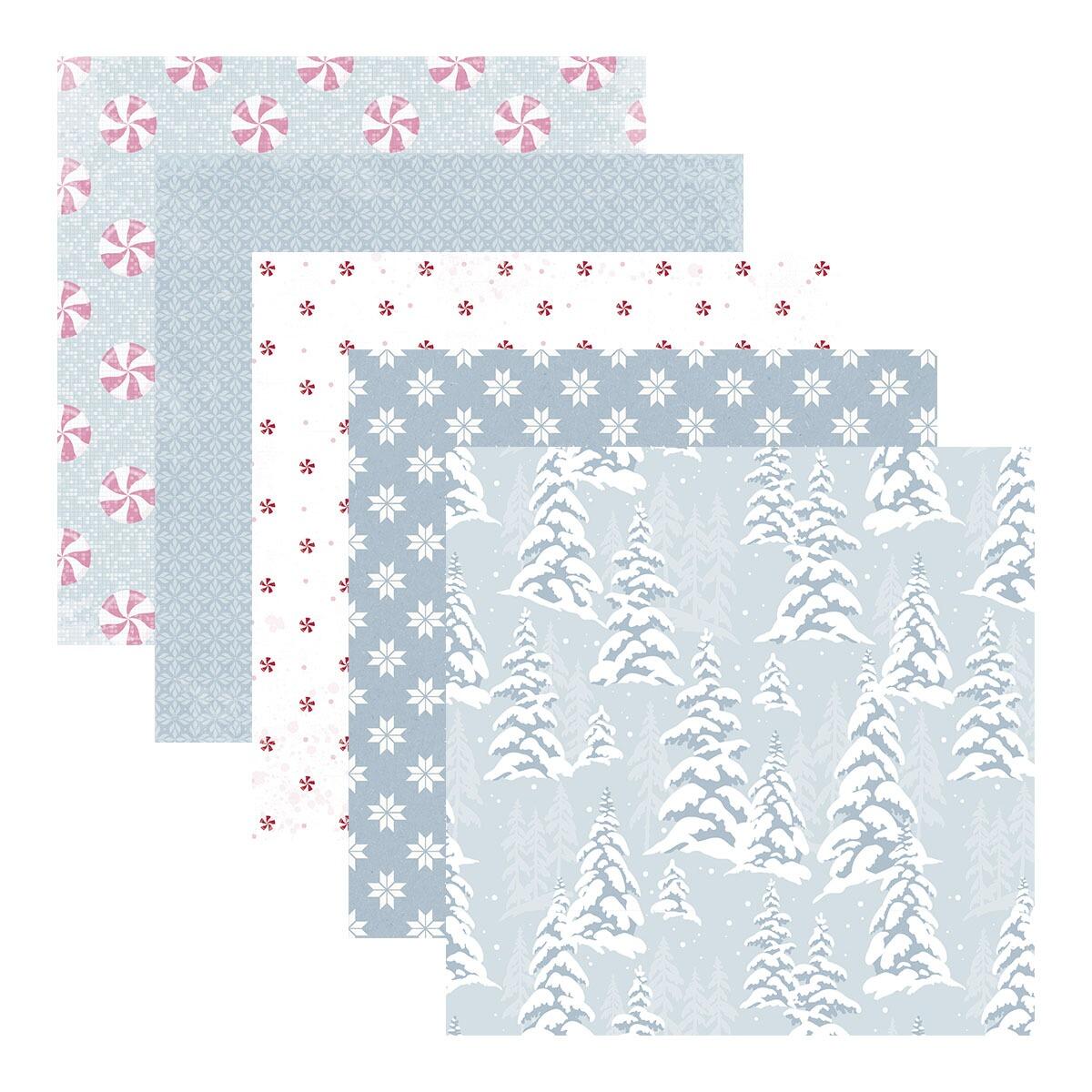 Spellbinders Rosie's Studio Peppermint TwistÂ Designer Paper Pad - CraftSource Market: Craft Supplies & Kits Spellbinders > Paper & Card > Christmas > Craft Paper Pack