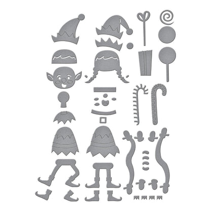 Spellbinders Santa's Elves Die Set - CraftSource Market: Craft Supplies & Kits Spellbinders > Dies > Christmas > Craft Die Set