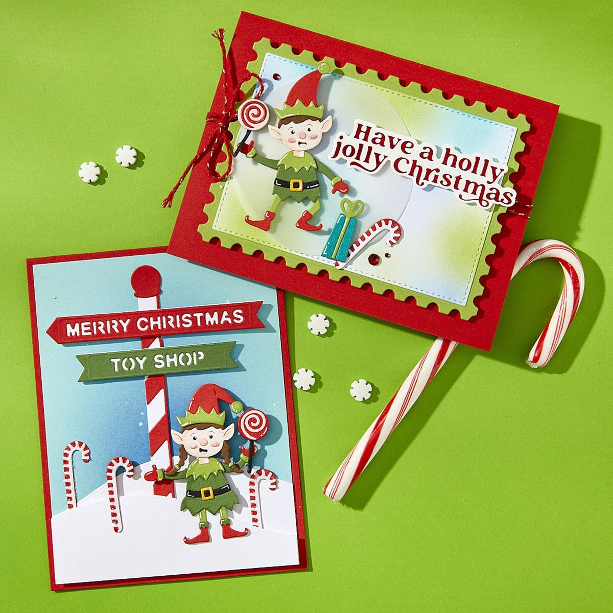 Spellbinders Santa's Elves Die Set - CraftSource Market: Craft Supplies & Kits Spellbinders > Dies > Christmas > Craft Die Set