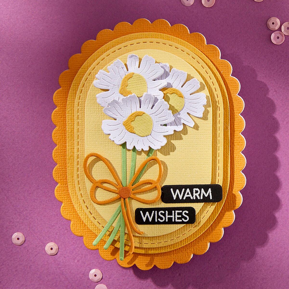 Spellbinders Scallop and Stitched Edge Ovals Die Set - CraftSource Market: Craft Supplies & Kits Spellbinders > Dies > Floral > Craft Die Set