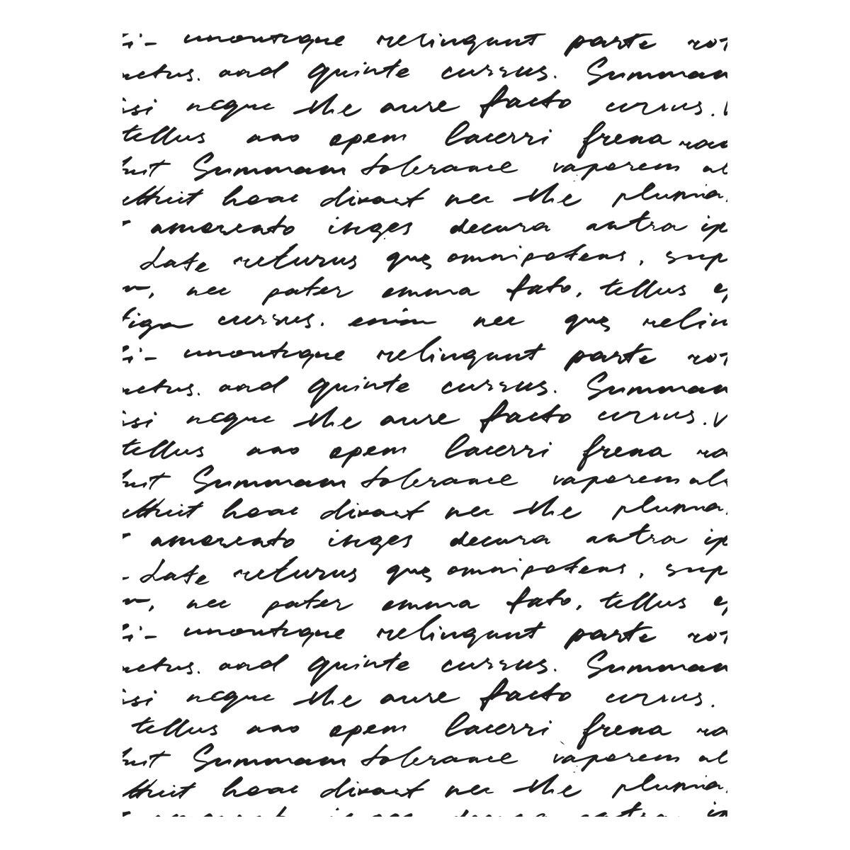 Spellbinders Script Text BetterPress Plate - CraftSource Market: Craft Supplies & Kits Spellbinders > Letterpress > Floral > Craft Press Plate