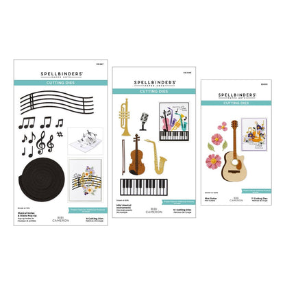 Spellbinders Small Instruments Die Bundle - CraftSource Market: Craft Supplies & Kits Spellbinders > Bundles > Music > Craft Bundle