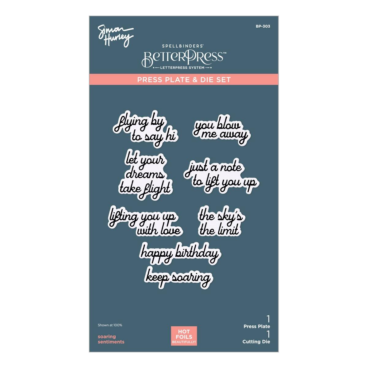 Spellbinders Soaring Sentiments Press Plate & Die Set - CraftSource Market: Craft Supplies & Kits Spellbinders > Bundles > General > Craft Bundle