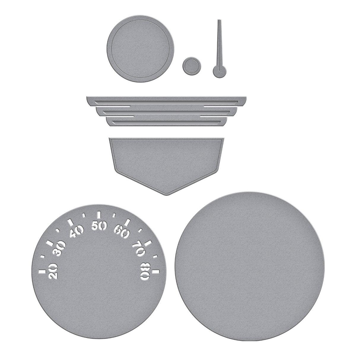 Spellbinders Speedometer Die Set - CraftSource Market: Craft Supplies & Kits Spellbinders > Dies > General > Craft Die Set