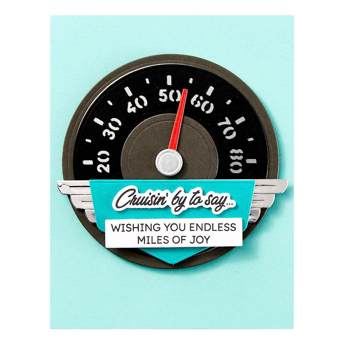 Spellbinders Speedometer Die Set - CraftSource Market: Craft Supplies & Kits Spellbinders > Dies > General > Craft Die Set
