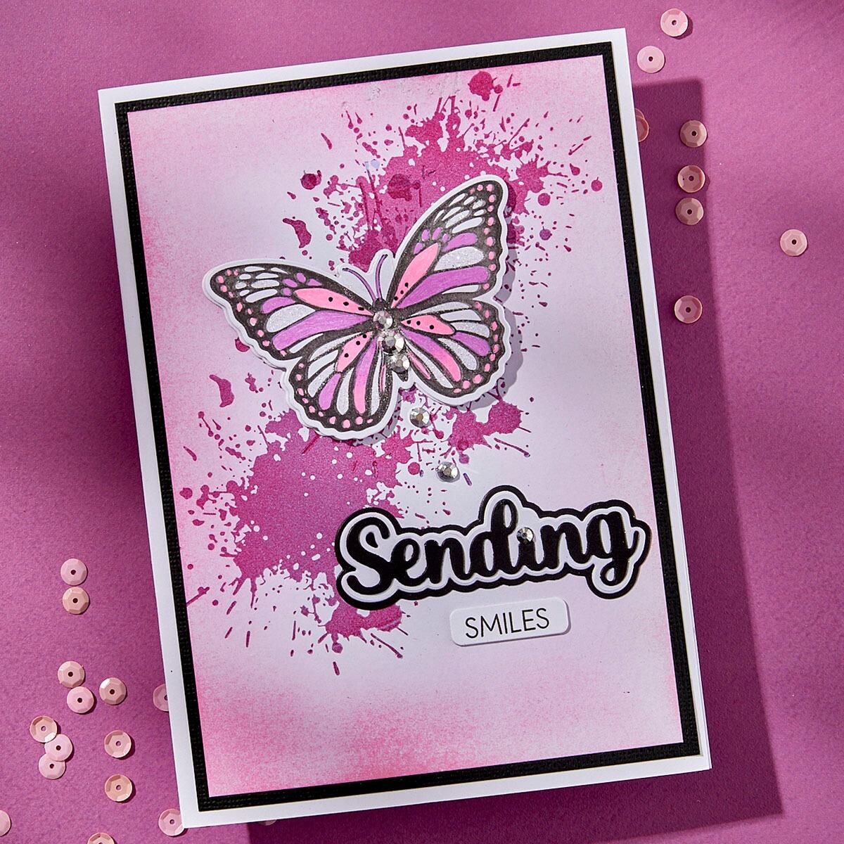 Spellbinders Splatters BetterPress Plate - CraftSource Market: Craft Supplies & Kits Spellbinders > Letterpress > Floral > Craft Press Plate