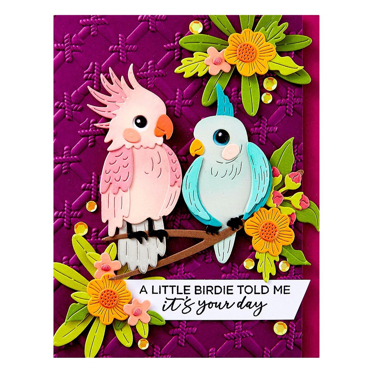 Spellbinders Spread Your Wings Sentiments Stamp Set - CraftSource Market: Craft Supplies & Kits Spellbinders > Kits > Birthday > Craft Kit