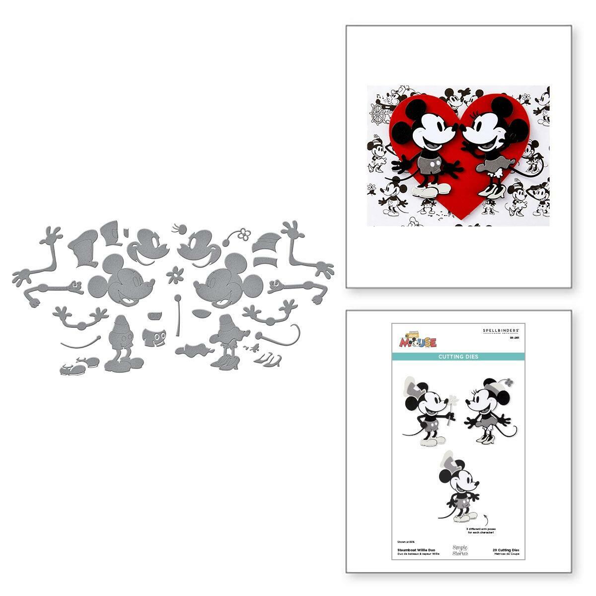Spellbinders Steamboat Willie Duo Die Set - CraftSource Market: Craft Supplies & Kits Spellbinders > Dies > General > Craft Die Set