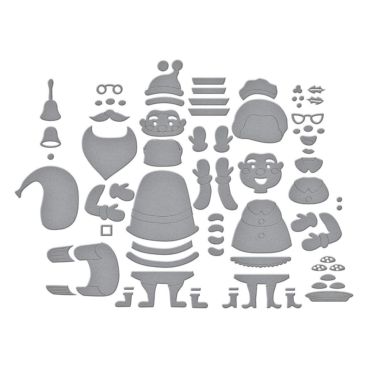 Spellbinders The Clauses Die Set - CraftSource Market: Craft Supplies & Kits Spellbinders > Dies > Christmas > Craft Die Set