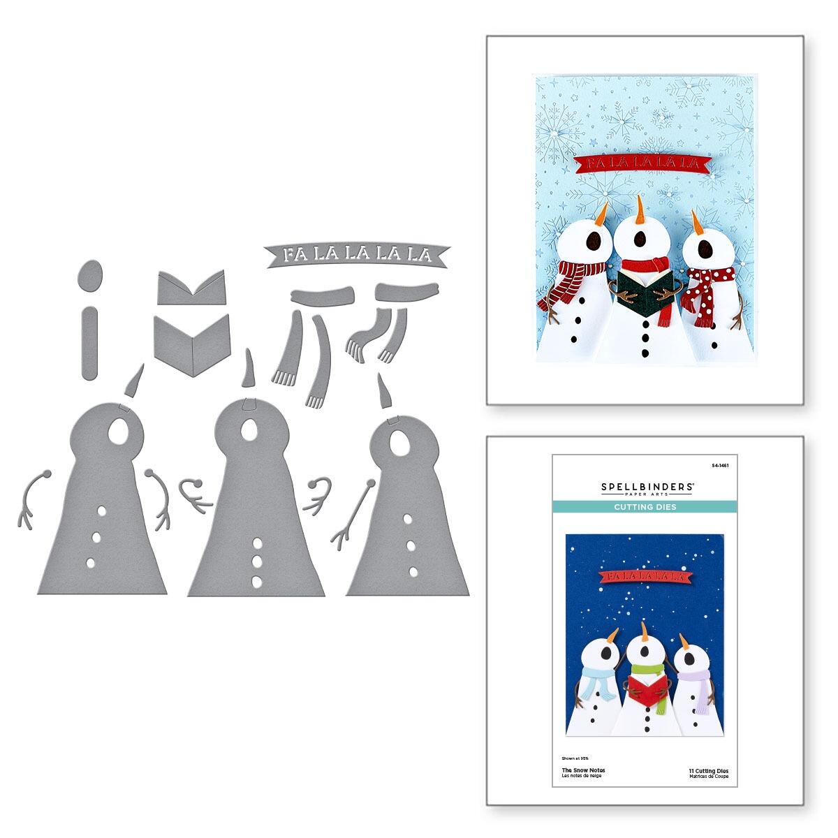 Spellbinders The Snow Notes Die Set - CraftSource Market: Craft Supplies & Kits Spellbinders > Dies > Music > Craft Die Set