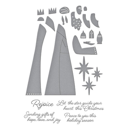 Spellbinders The Three Magi Stamp & Die Set - CraftSource Market: Craft Supplies & Kits Spellbinders > Stamps > Christmas > Craft Stamp Set
