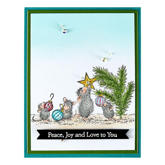 Spellbinders Tree mendous Christmas Cling Rubber Stamp Set - CraftSource Market: Craft Supplies & Kits Spellbinders > Stamps > Christmas > Craft Stamp Set