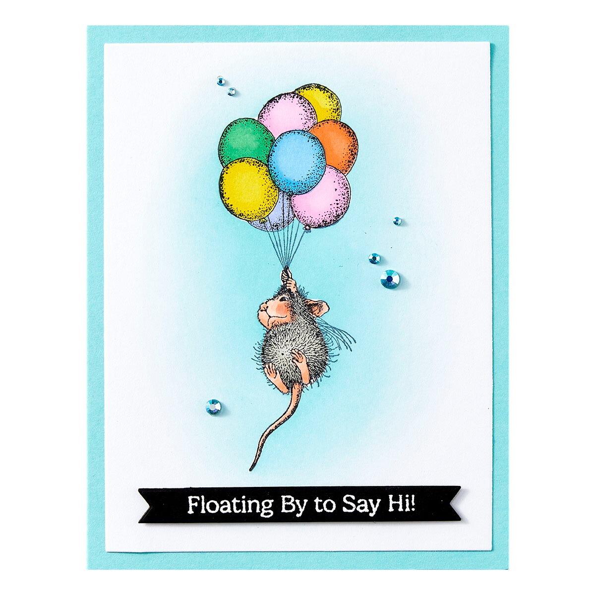 Spellbinders Up, Up and Away Cling Rubber Stamp Set - CraftSource Market: Craft Supplies & Kits Spellbinders > Stamps > Birthday > Craft Stamp Set