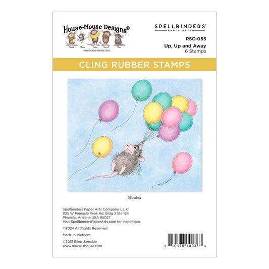 Spellbinders Up, Up and Away Cling Rubber Stamp Set - CraftSource Market: Craft Supplies & Kits Spellbinders > Stamps > Birthday > Craft Stamp Set