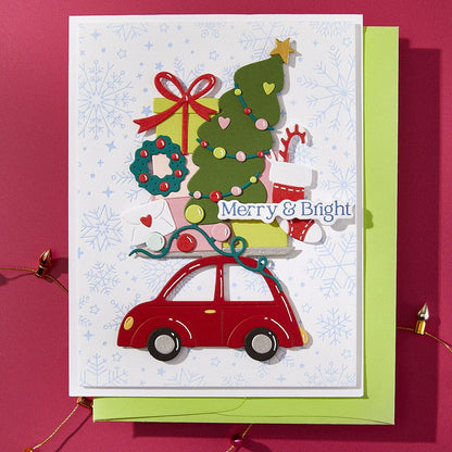 Spellbinders Yuletide Ride Die Set - CraftSource Market: Craft Supplies & Kits Spellbinders > Dies > Christmas > Craft Die Set