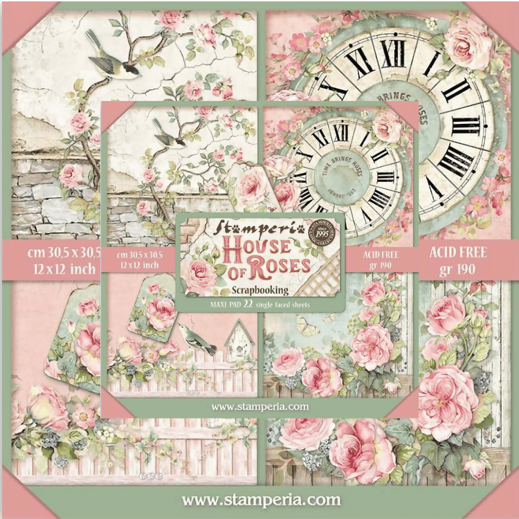 Stamperia House of Roses Memory Book Kit - CraftSource Market: Craft Supplies & Kits