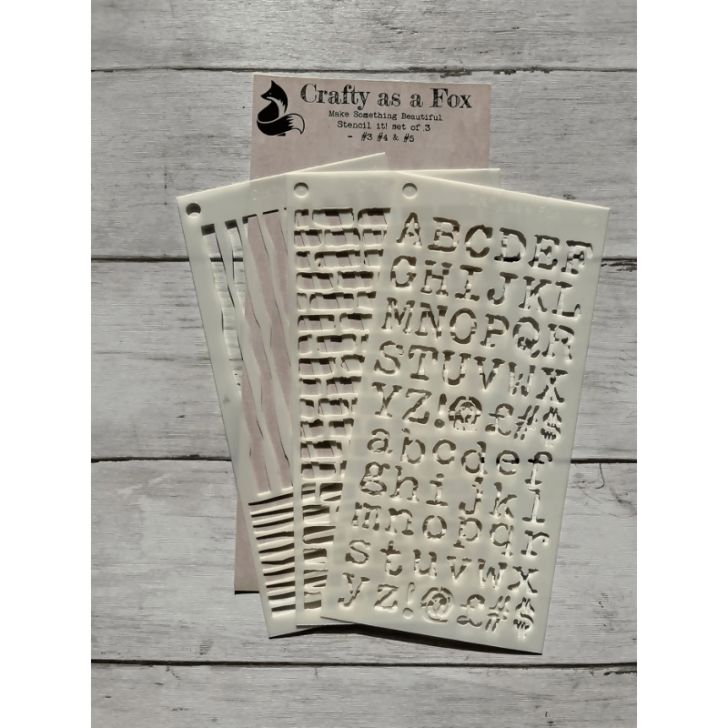 Stencil It! Set of 3 Background Stencils - CraftSource Market: Craft Supplies & Kits Papercraft > Stencils