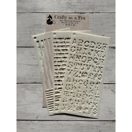 Stencil It! Set of 3 Background Stencils - CraftSource Market: Craft Supplies & Kits Papercraft > Stencils