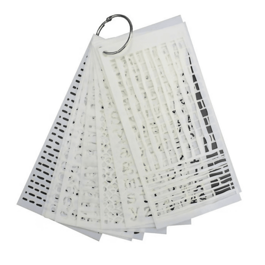 Stencil Set With Free Bonding Ring - CraftSource Market: Craft Supplies & Kits Papercraft > Stencils